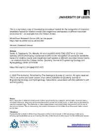 Developing Conceptual Models for the Recognition of Coseismic Landslides