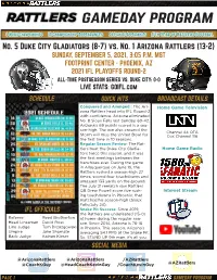 Gameday Program