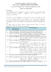 Proactive Disclosure of Raksha Shakti University 1