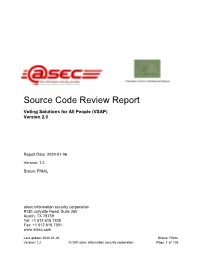 Source Code Review Report