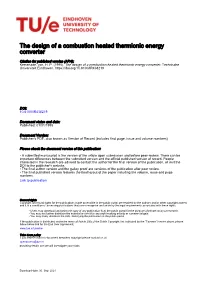 The Design of a Combustion Heated Thermionic Energy Converter
