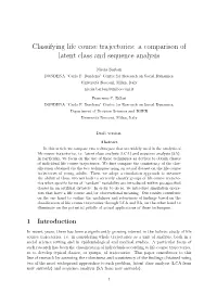 A Comparison of Latent Class and Sequence Analysis