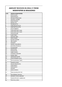 Annexure -A, for the Year 2016-17.Xlsx