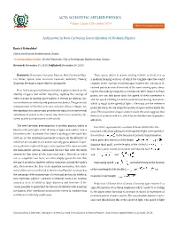 Antimatter in New Cartesian Generalization of Modern Physics