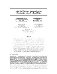 Gaussian Process Classification Using Privileged Noise
