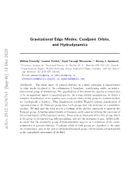 Gravitational Edge Modes, Coadjoint Orbits, and Hydrodynamics