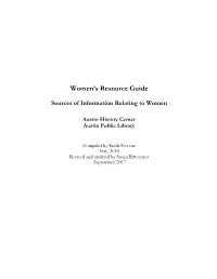 Link to Women's Resource Guide