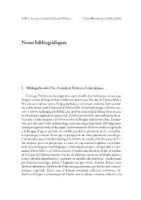 Notes Bibliogràfiques