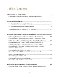 Table of Contents