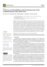 A Survey on Vulnerabilities and Countermeasures in the Communications of the Smart Grid