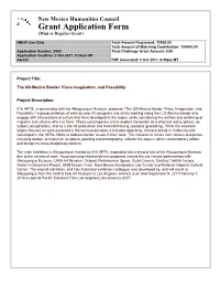 Grant Application Form (Mini Or Regular Grant)