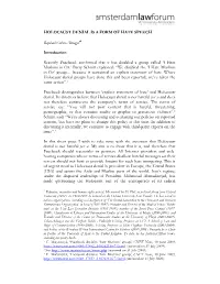 HOLOCAUST DENIAL IS a FORM of HATE SPEECH Raphael Cohen