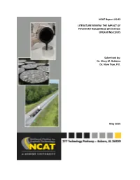 The Impact of Pavement Roughness on Vehicle Operating Costs