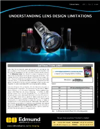 Understanding Lens Design Limitations