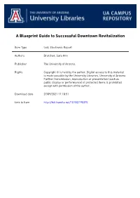 A Blueprint Guide to Successful Downtown Revitalization