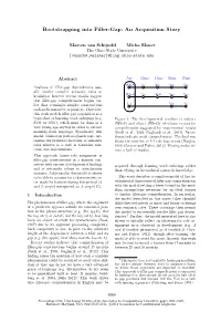 Bootstrapping Into Filler-Gap: an Acquisition Story