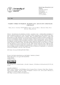 Chamber Volume Development, Metabolic Rates, and Selective Extinction in Cephalopods