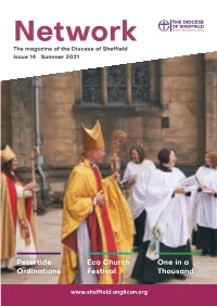 Network the Magazine of the Diocese of Sheffield Issue 14 Summer 2021