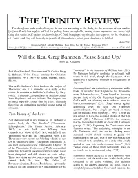 The Trinity Review