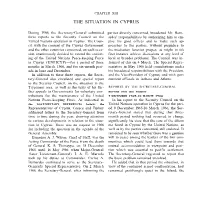 [ 1966 ] Part 1 Sec 1 Chapter 13 the Situation in Cyprus