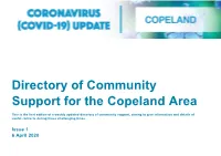 Directory of Community Support for the Copeland Area
