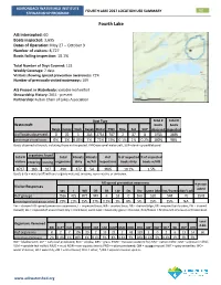 Fourth Lake 2017 Location Use Summary 90 Stewardship Program