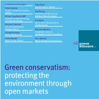 Green Conservatism: Protecting the Environment Through Open Markets