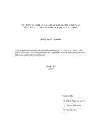 The Development of Poland's Right: from Reliance On