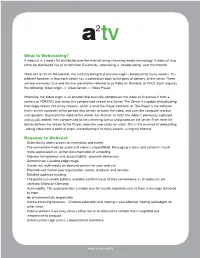 Webcasting Overview.Pdf
