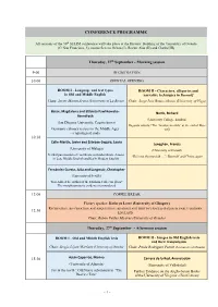 Conference Programme
