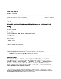 Mycodb, a Global Database of Plant Response to Mycorrhizal Fungi