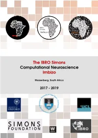 The IBRO Simons Computational Neuroscience Imbizo