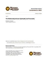 The Relationship Between Spirituality and Personality