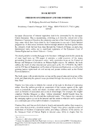 (2014) 11:3 Scripted 329 BOOK REVIEW FREEDOM OF