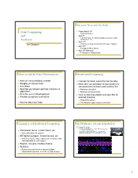 Grid Computing and Netsolve