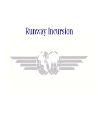 Runway Incursion IFALPA