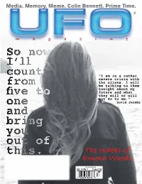 So Now I²ll Count from Ìve to One and Bring You out of This