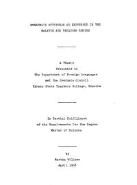 Duhamel's Attitudes As Expressed in the Salavin and Pasquier Series