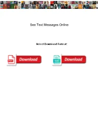 See Text Messages Online