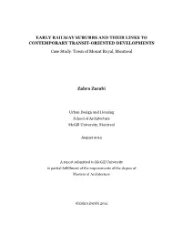 Title EARLY RAILWAY SUBURBS and THEIR LINKS TO