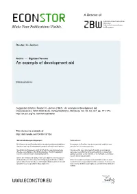 An Example of Development Aid