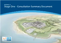 Stage One - Consultation Summary Document Contents