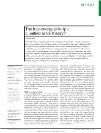 The Free-Energy Principle: a Unified Brain Theory?