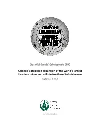CU Cameco' Uranium