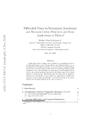 Differential Forms on Riemannian (Lorentzian) and Riemann-Cartan