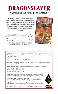 DRAGONSLAYER a Gotrek & Felix Novel by William King