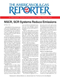 NSCR, SCR Systems Reduce Emissions