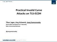 Practical Invalid Curve Attacks on TLS-ECDH
