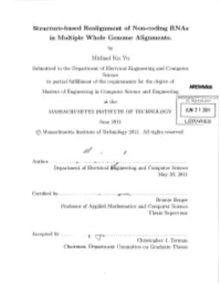 Structure-Based Realignment of Non-Coding Rnas in Multiple Whole Genome Alignments