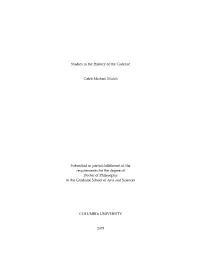 Studies in the History of the Cadence Caleb Michael Mutch Submitted In
